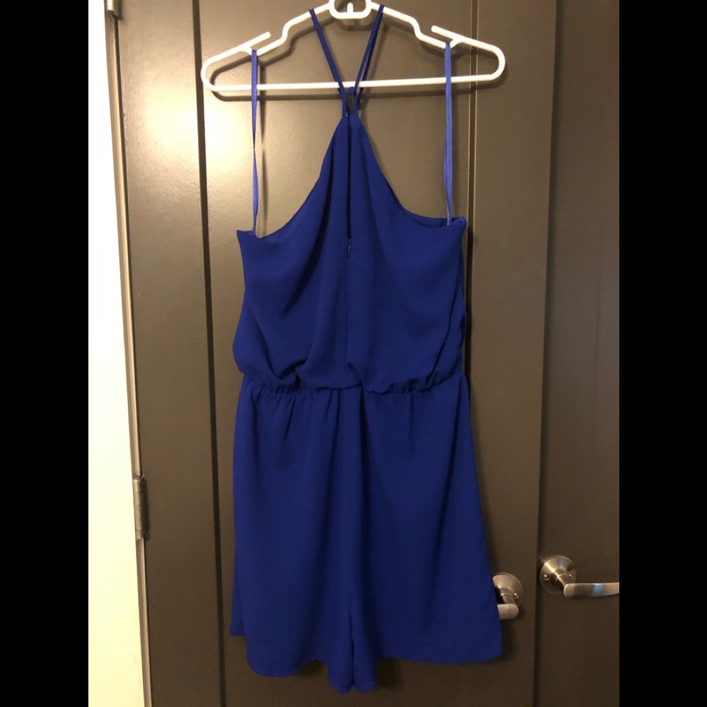 Gianni Bini royal blue romper